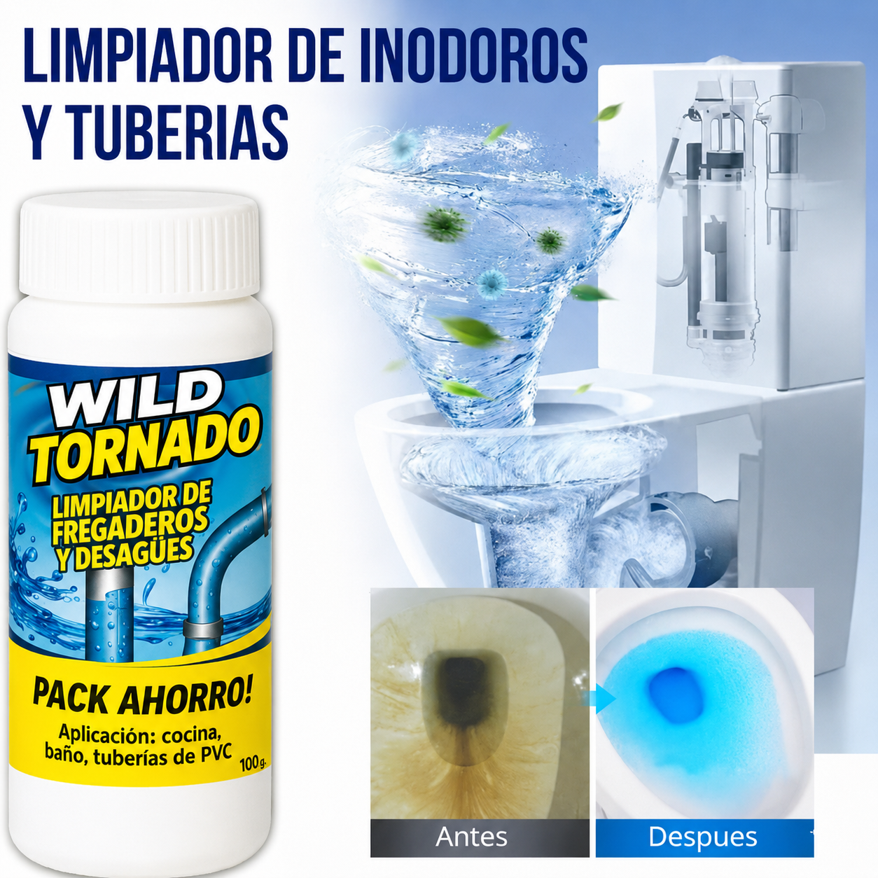 Wild Tornado destapa cañerías